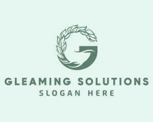 Herbal Leaf Letter G logo design