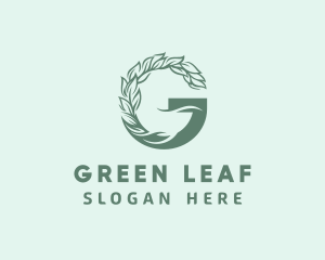 Herbal Leaf Letter G logo design