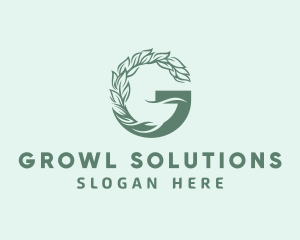 Herbal Leaf Letter G logo design