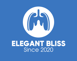 Blue Respiratory Lungs logo