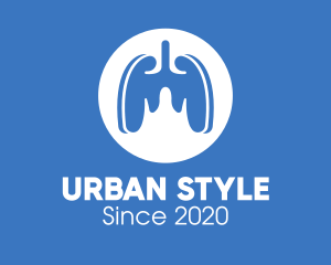 Blue Respiratory Lungs logo