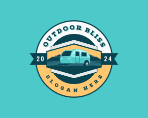 Caravan Trailer Van logo design