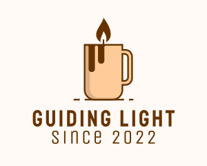 Coffee Cup Candle  logo design