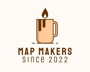 Coffee Cup Candle  logo design