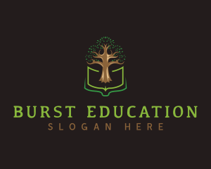 Tree Book Education logo design