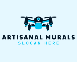 Blue Drone Surveillance logo design