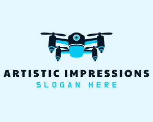 Blue Drone Surveillance logo design