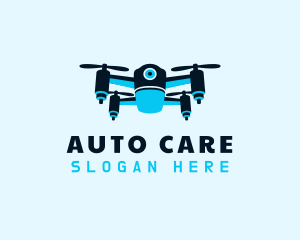 Blue Drone Surveillance logo design