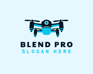 Blue Drone Surveillance logo design