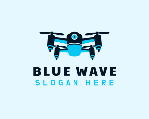 Blue Drone Surveillance logo design