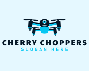 Blue Drone Surveillance logo design