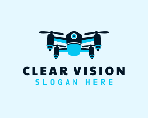 Blue Drone Surveillance logo design