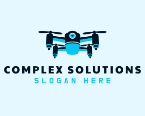 Blue Drone Surveillance logo design