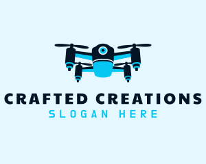 Blue Drone Surveillance logo design