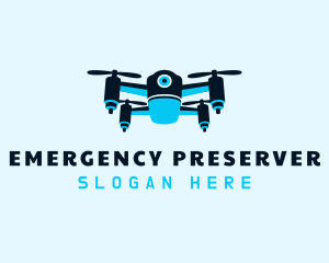 Blue Drone Surveillance logo design