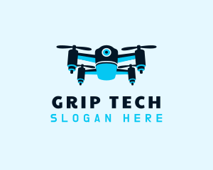 Blue Drone Surveillance logo design