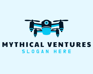 Blue Drone Surveillance logo design