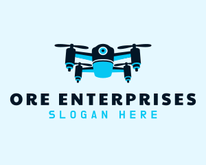 Blue Drone Surveillance logo design