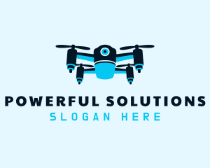 Blue Drone Surveillance logo design