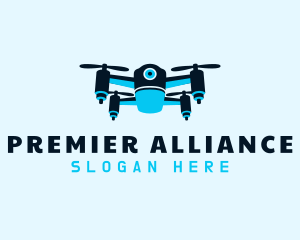 Blue Drone Surveillance logo design