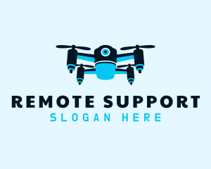 Blue Drone Surveillance logo design