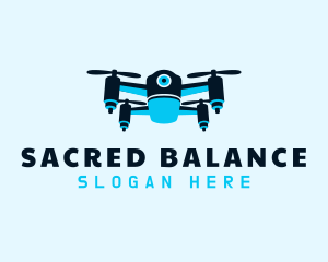 Blue Drone Surveillance logo design