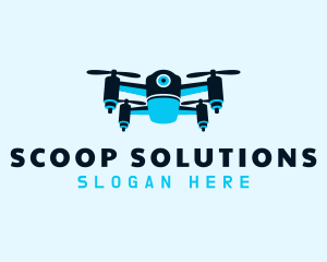 Blue Drone Surveillance logo design