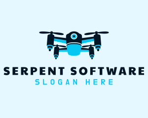 Blue Drone Surveillance logo design