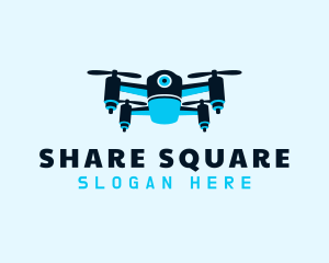 Blue Drone Surveillance logo design