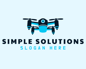 Blue Drone Surveillance logo design