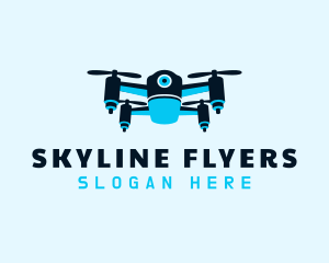 Blue Drone Surveillance logo design