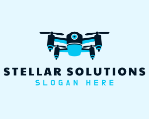 Blue Drone Surveillance logo design