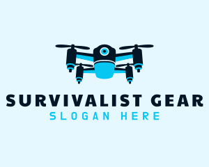 Blue Drone Surveillance logo design