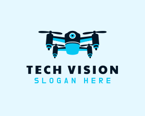 Blue Drone Surveillance logo design