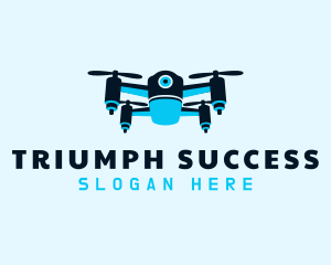 Blue Drone Surveillance logo design