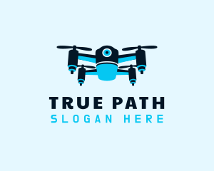 Blue Drone Surveillance logo design