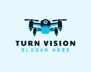 Blue Drone Surveillance logo design