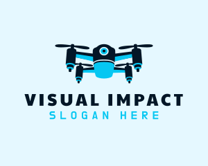 Blue Drone Surveillance logo design