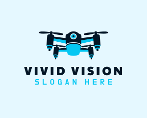 Blue Drone Surveillance logo design