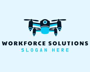 Blue Drone Surveillance logo design