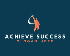 Human Achievement Success logo design