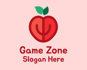 Apple Fruit Heart  Logo
