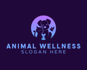 Cute Animal Veterinary logo design