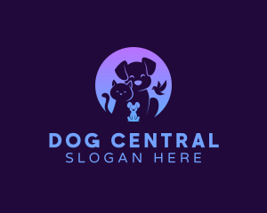 Cute Animal Veterinary logo design