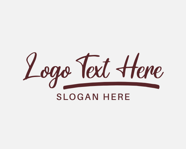 Cursive Elegant Wordmark logo