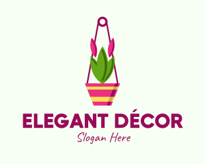 Hanging Plant Pot  logo design