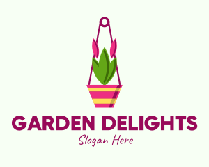 Hanging Plant Pot  logo design