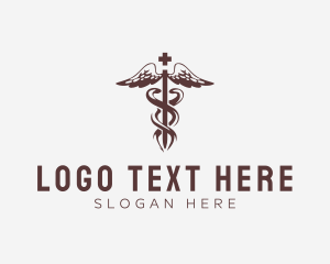 Medical Health Caduceus  Logo