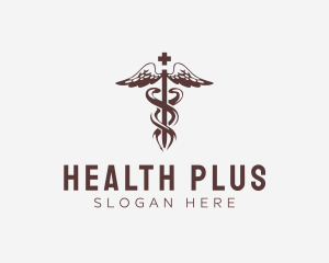 Medical Health Caduceus  logo design