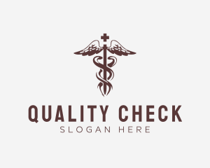 Medical Health Caduceus  logo design